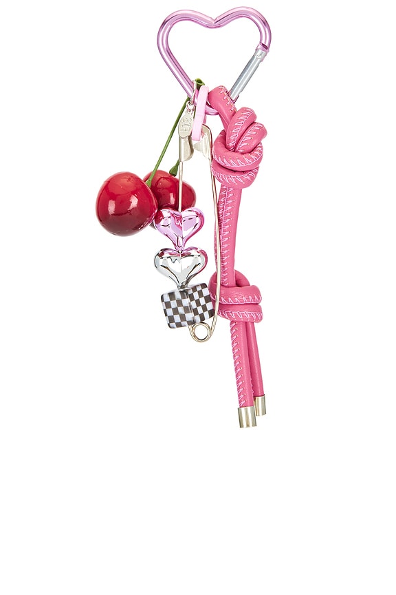 view 2 of 6 PINGENTES DE BOLSA in Pink & Red