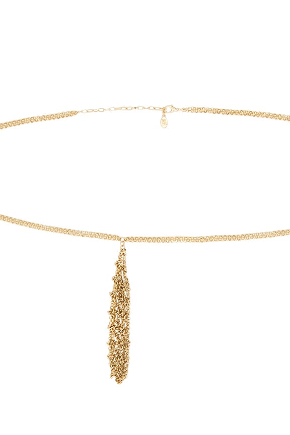 view 2 of 2 Flame Chain Belt in Gold