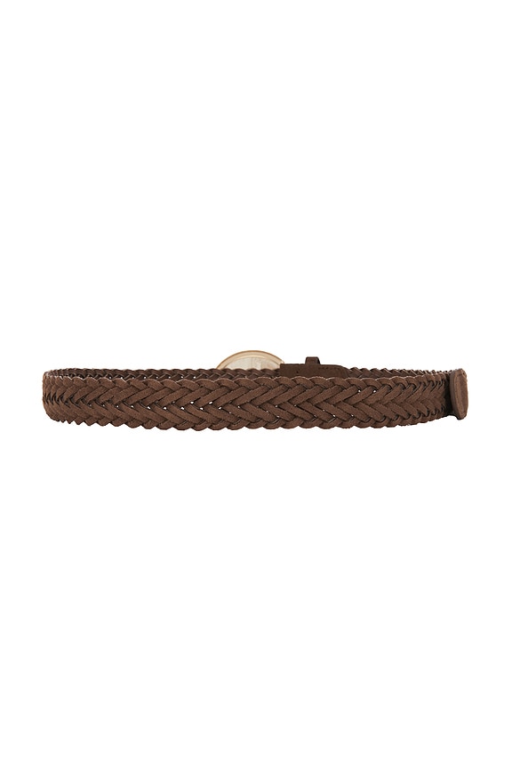 view 2 of 3 Faux Nappa Belt in Brown