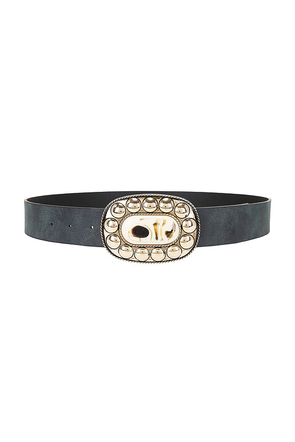 view 1 of 3 Faux Nappa Belt in Silver & Gold