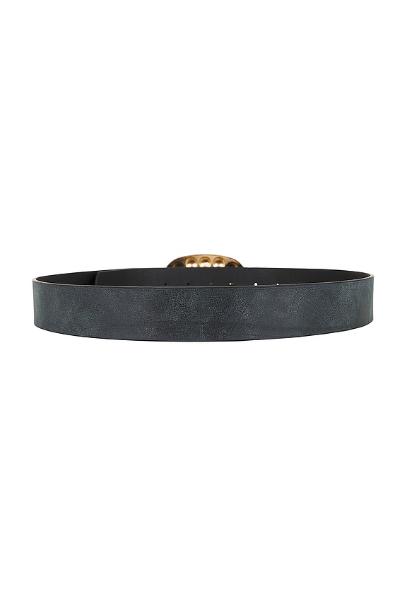 view 2 of 3 Faux Nappa Belt in Silver & Gold