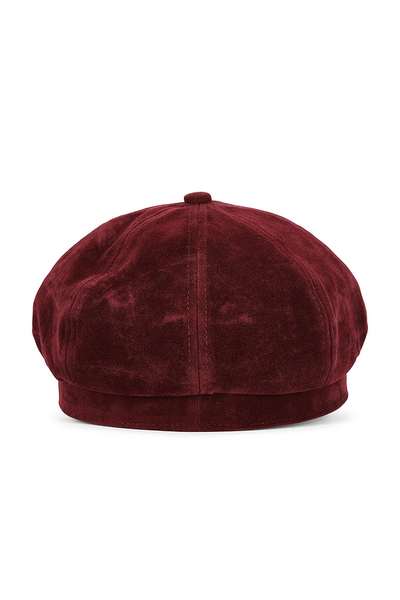 view 2 of 3 Baker Boy Hat in Burgundy