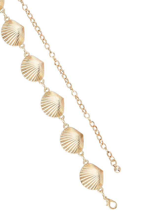 view 2 of 2 Seashell Belt in Gold