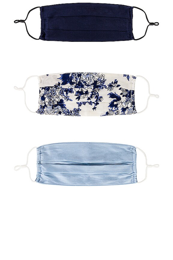 view 2 of 3 JUEGO DE MÁSCARAS SILKY in Blue Multi