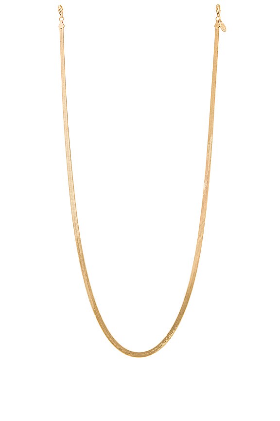 view 2 of 2 HERRINGBONE 마스크 홀더 in Gold