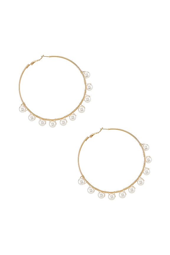 view 2 of 2 BOUCLES D'OREILLES CRÉOLE FAST LANE in Gold