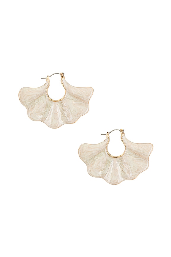 view 2 of 2 Shoreline Earring in White
