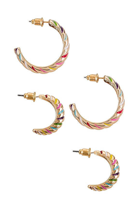 view 2 of 2 PENDIENTES HOLIDAY in Multi