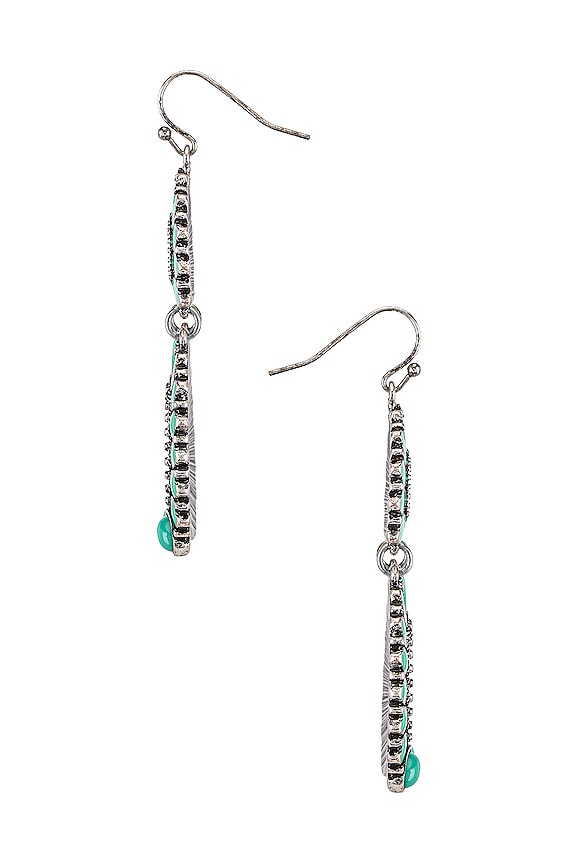view 2 of 2 Western Statement Earring in Turquoise