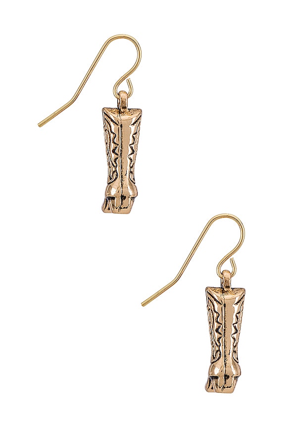 view 2 of 2 BOUCLES D'OREILLES COWBOY in Gold