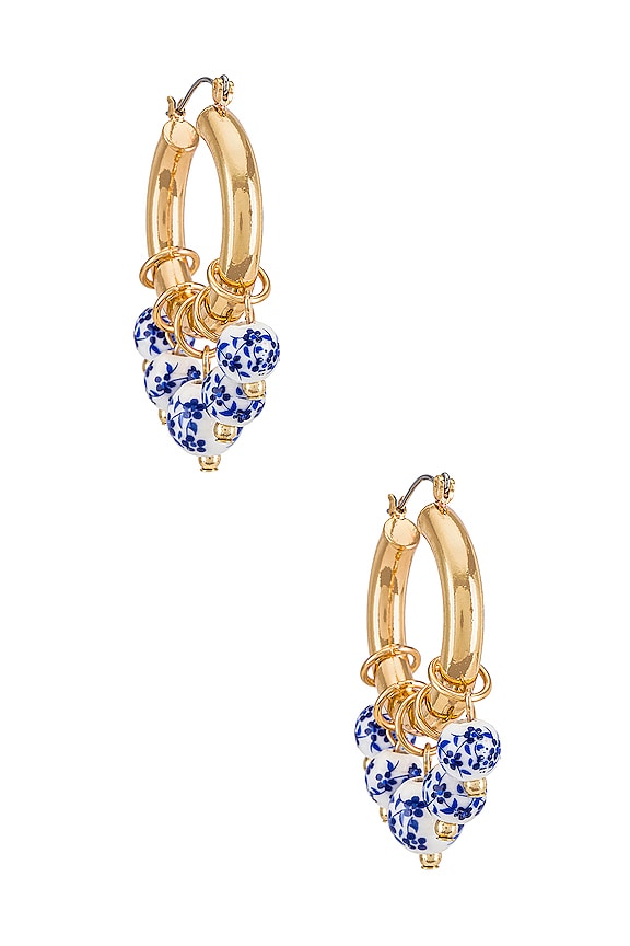 view 2 of 2 PENDIENTE PAINTED in Blue