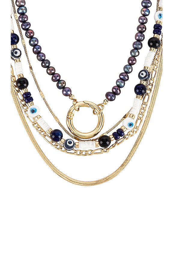 view 2 of 2 Hypnotic Layered Necklace in Multi