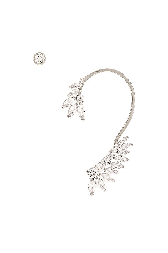 view 1 of 2 Wrapped Up Ear Cuff in Silver