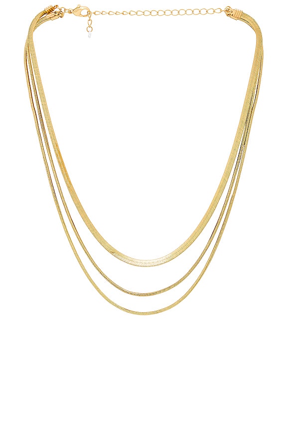 8 Other Reasons Layered Herringbone Necklace in Gold | REVOLVE