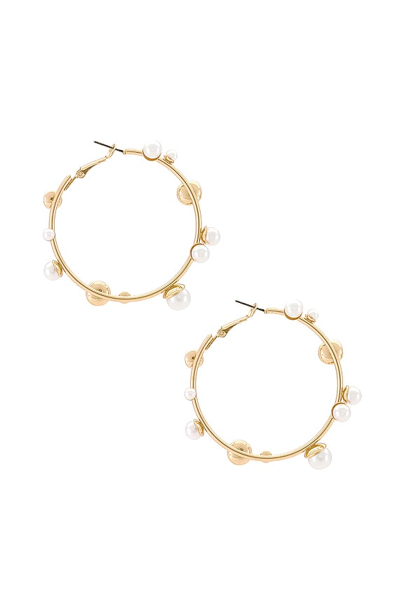 view 2 of 3 BOUCLES D'OREILLES PERLE in Gold