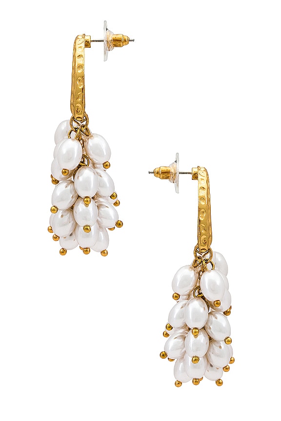 view 2 of 2 Pearl Statement Earring in Gold