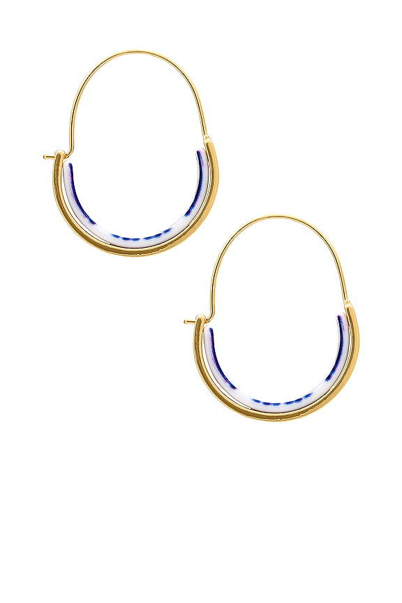 view 2 of 2 BOUCLES D'OREILLES LARGE in Blue