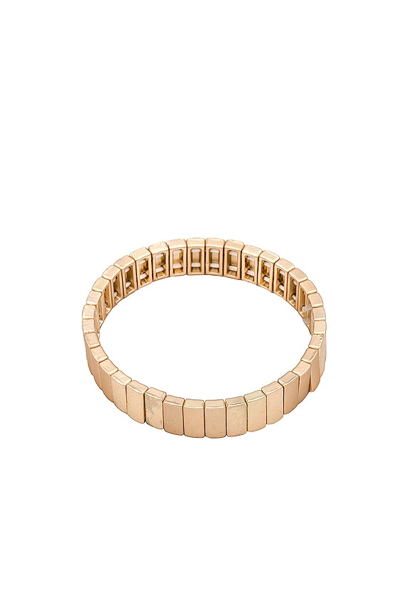 view 1 of 2 Plated Stretch Bracelet in Gold