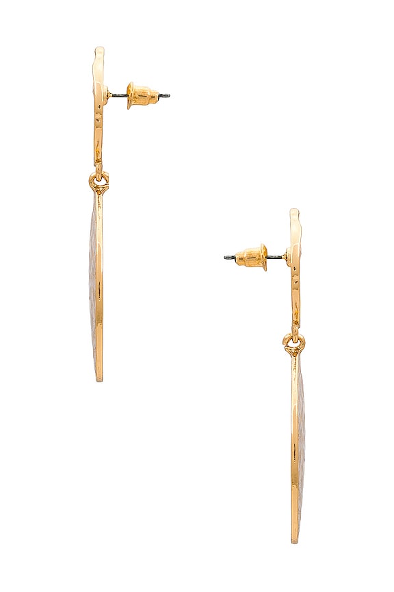 view 2 of 2 HAMMERED STUD 귀걸이 in Gold