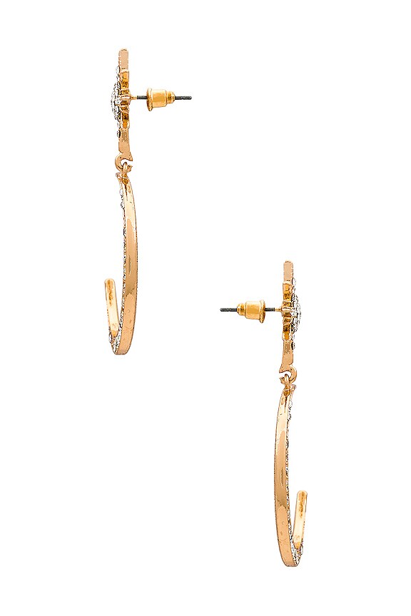 view 2 of 2 Moon And Star Earrings in Gold