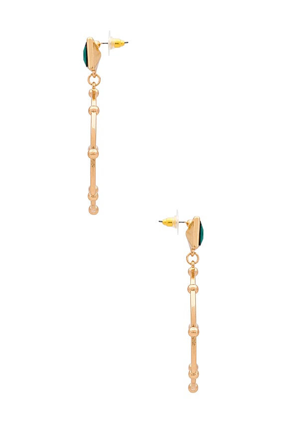 view 2 of 2 PENDIENTES DE ARO in Emerald