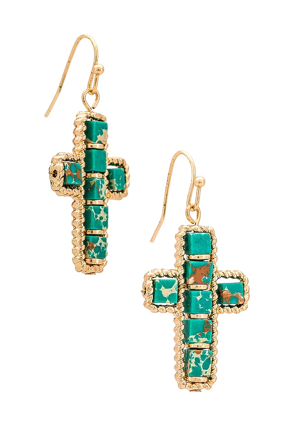 view 2 of 3 BOUCLES D'OREILLES PRAIRIE in Gold