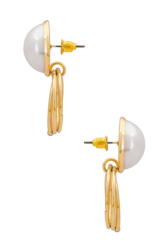 view 2 of 2 Loop Earrings in Gold