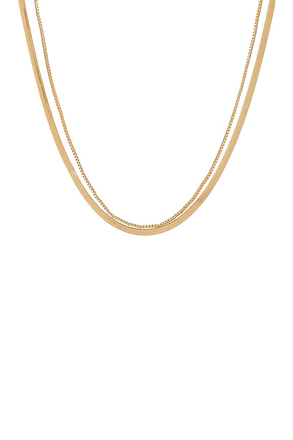 view 2 of 2 Chained Up Necklace in Gold
