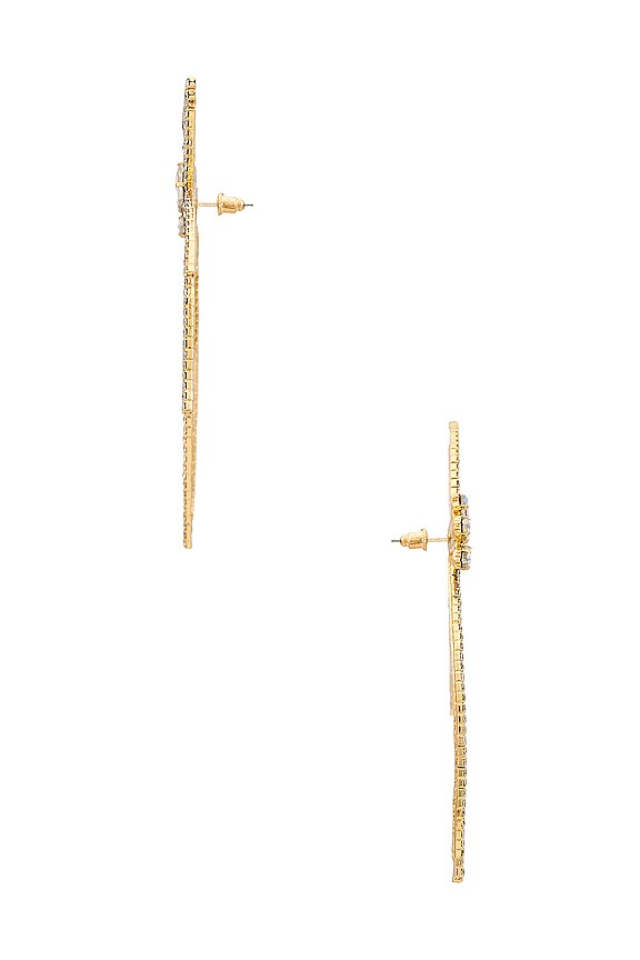 view 2 of 2 Petal To the Metal Earrings in Gold