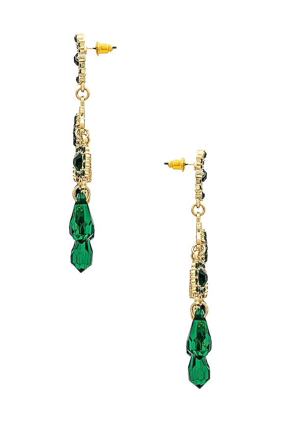 view 2 of 2 Candelabra Earrings in Green