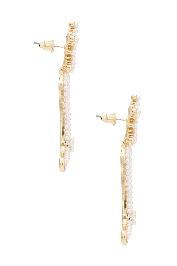 view 2 of 2 PENDIENTES DOLLY in White