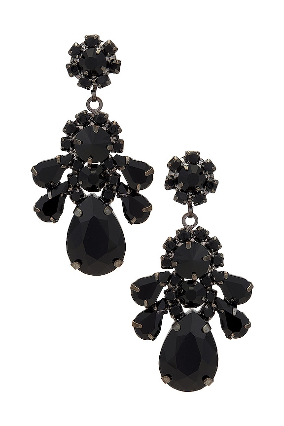 view 1 of 2 BOUCLES D'OREILLES QUEEN BEE in Black