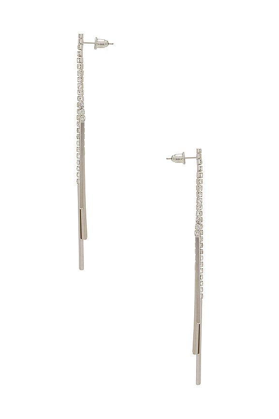 view 2 of 2 Shooting Star Earrings in Silver