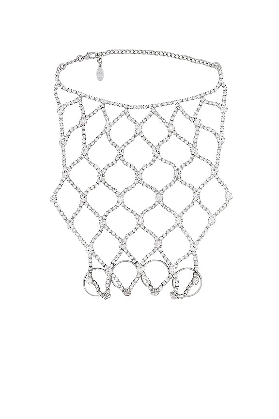 view 2 of 5 Love Lock Hand Chain in Silver