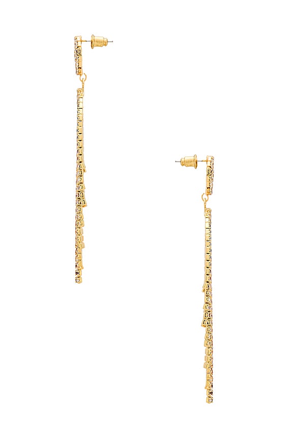 view 2 of 2 Leaf Me Alone Earrings in Gold