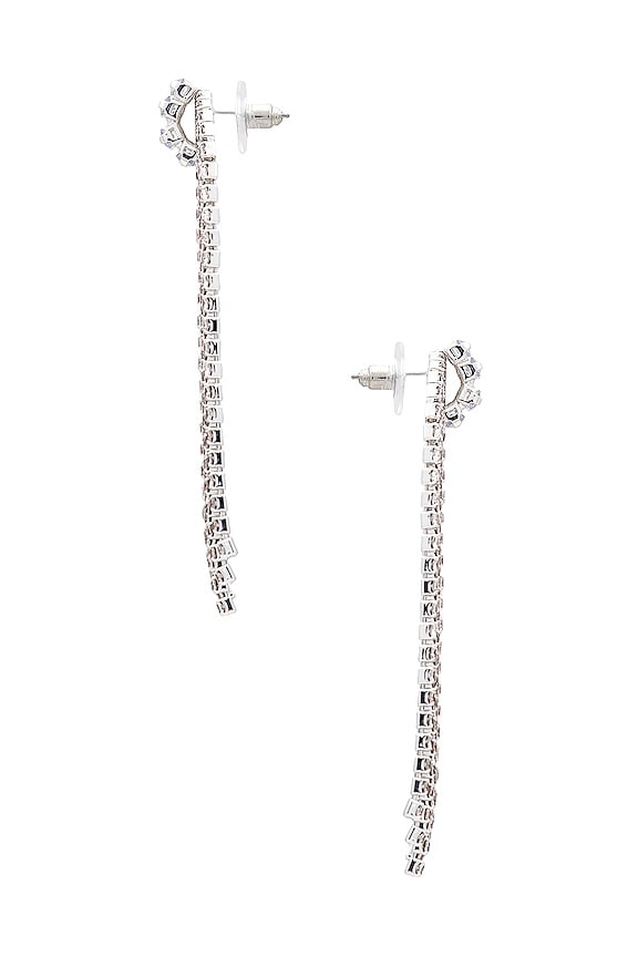 view 2 of 2 PENDIENTES FALLING STAR in Silver