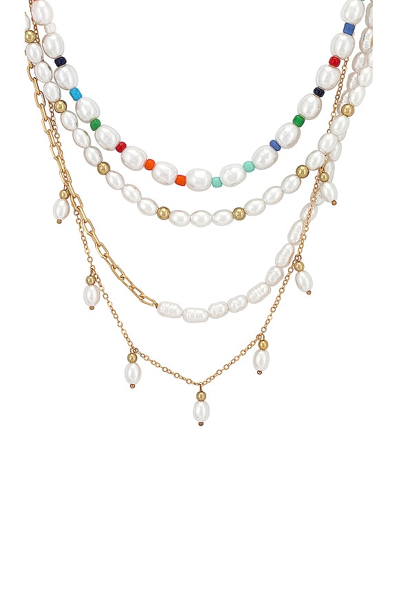 view 2 of 2 Confetti Necklace in Gold