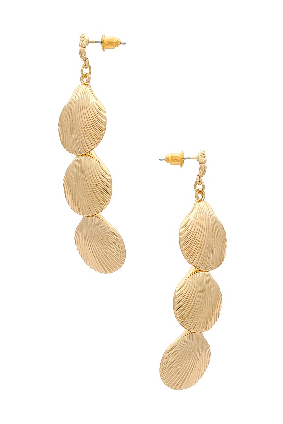 view 2 of 2 x REVOLVE Shell Earring in Gold
