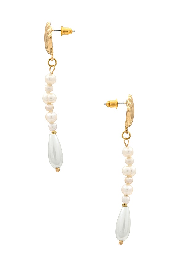 view 2 of 2 PENDIENTE ATLANTIS in Gold