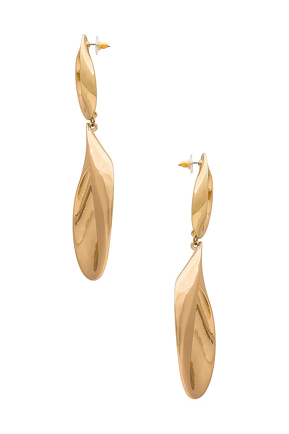 view 2 of 2 PENDIENTES SCULPTERA in Gold