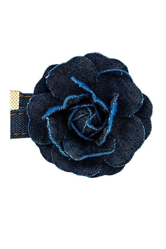 view 2 of 2 COLLIER RAS DU COU ROSETTE in Dark Wash