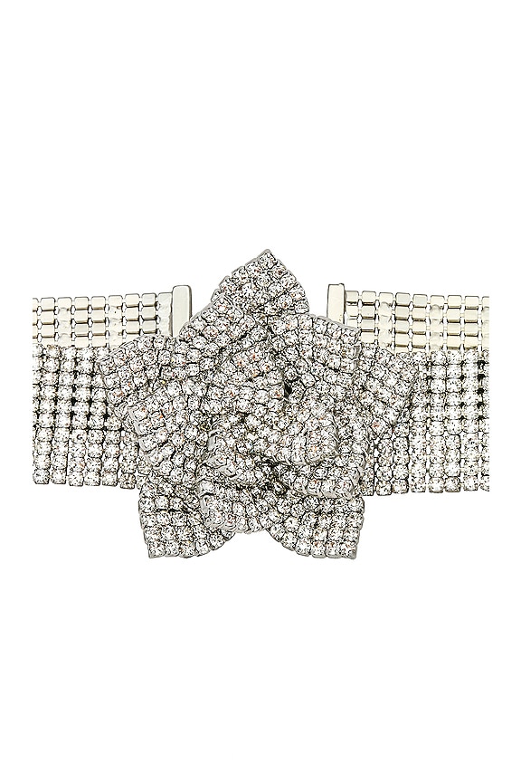 view 2 of 2 エンベリッシュドフラワチョーカー in Silver