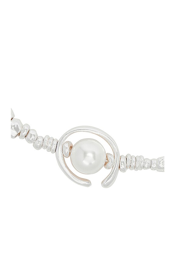 view 2 of 2 COLLIER AVEC PERLES SIREN in Silver