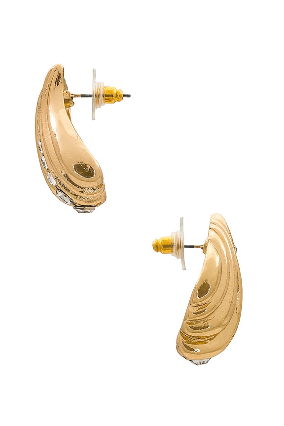 view 2 of 2 Square Earring in Gold