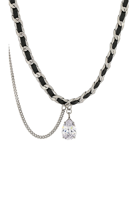 view 2 of 2 ダブルチェーンペンダントネックレス in Silver