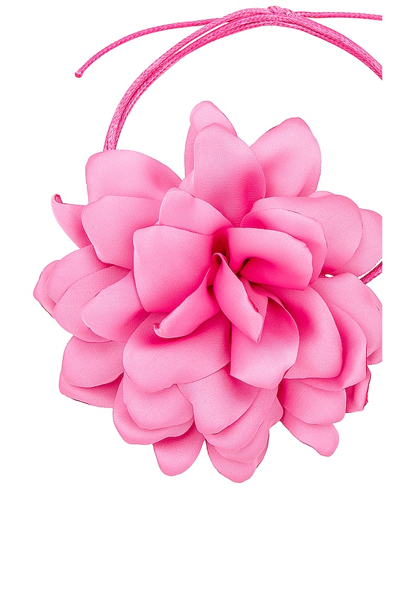 view 2 of 2 Rosette Choker in Pink