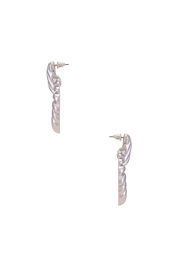 view 2 of 2 Rya Hoops in Silver
