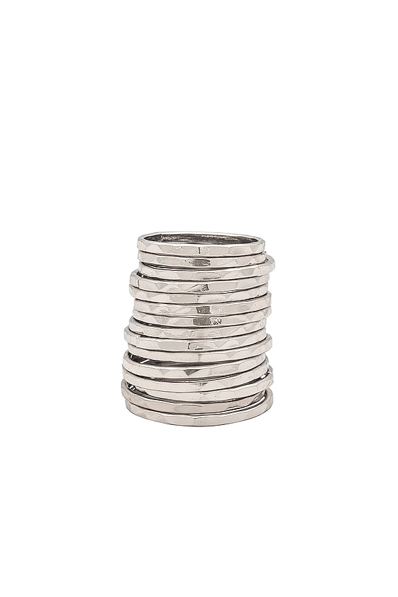 view 2 of 5 Simple Band Ring Set in Silver