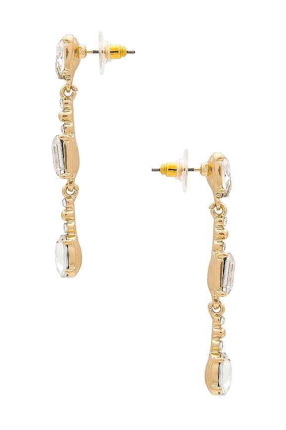 view 2 of 2 Mixed Drop Earring in Gold