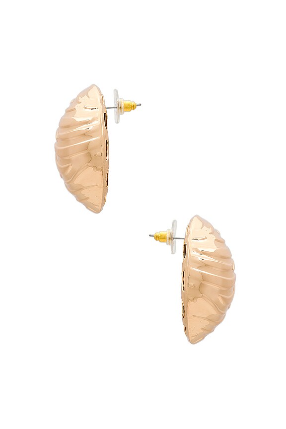 view 2 of 2 Circle Stud Earring in Gold